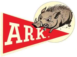 Arkansas Razorbacks -Pennant