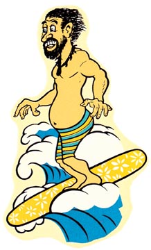 Bearded Surfer